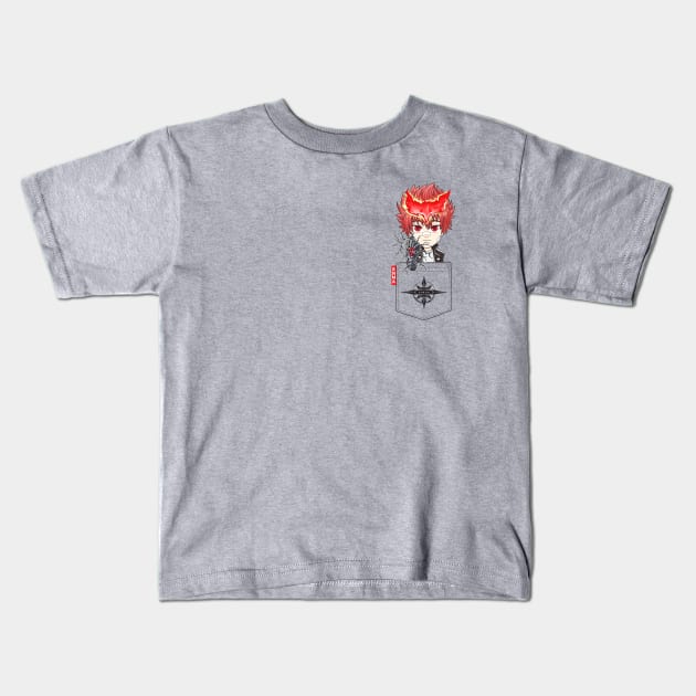 Pocket Chibi Enma Kozato Kids T-Shirt by TeeTowArt